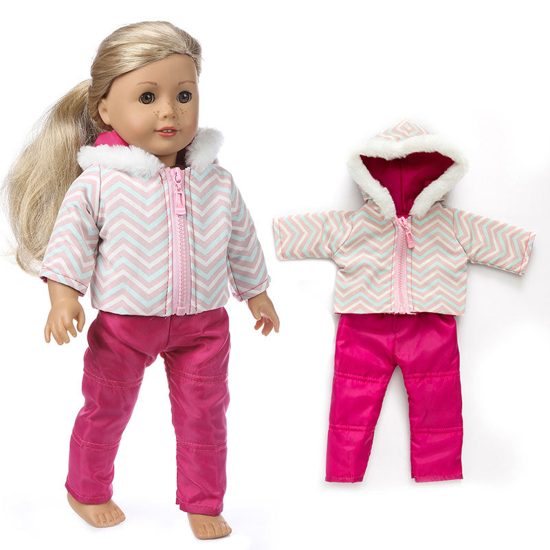 Roupas de inverno para boneca de 43cm tipo American Girl Caru Store