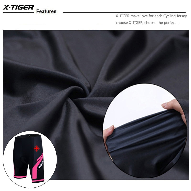 X-Tiger conjunto de camisa de ciclismo feminino verão anti-uv Caru Store