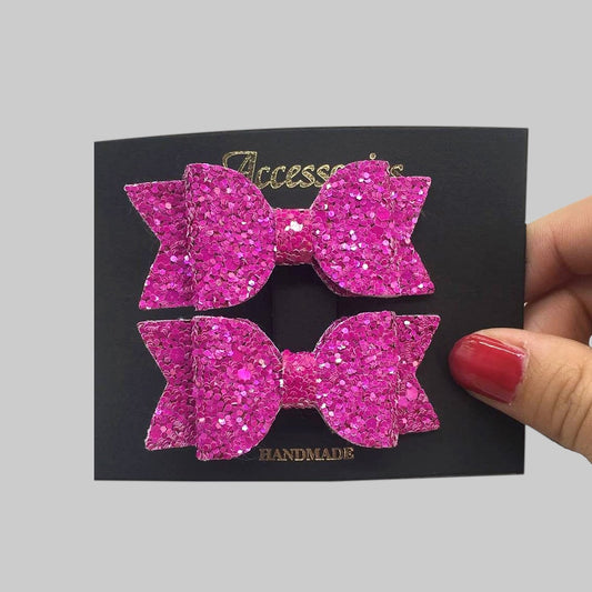 Laços para meninas com glitter - 2 peças Caru Store