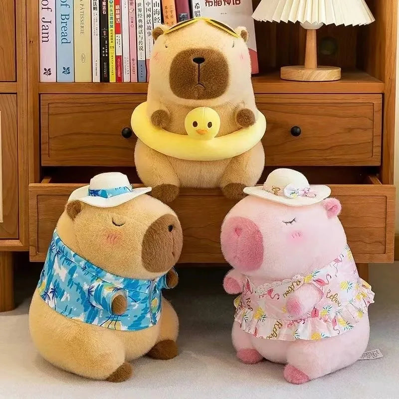 23cm capivara simulação de pelúcia capibara anime brinquedo fofo boneca bonito animais de pelúcia boneca macia presente de ação de graças de natal CaruStore