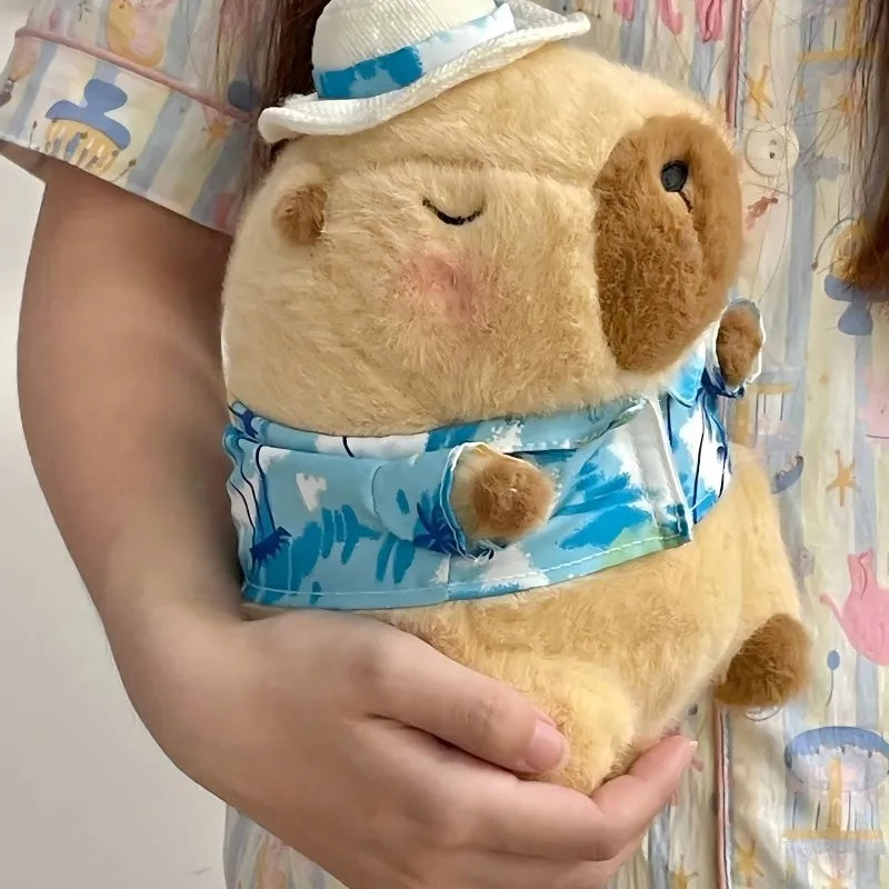 23cm capivara simulação de pelúcia capibara anime brinquedo fofo boneca bonito animais de pelúcia boneca macia presente de ação de graças de natal CaruStore