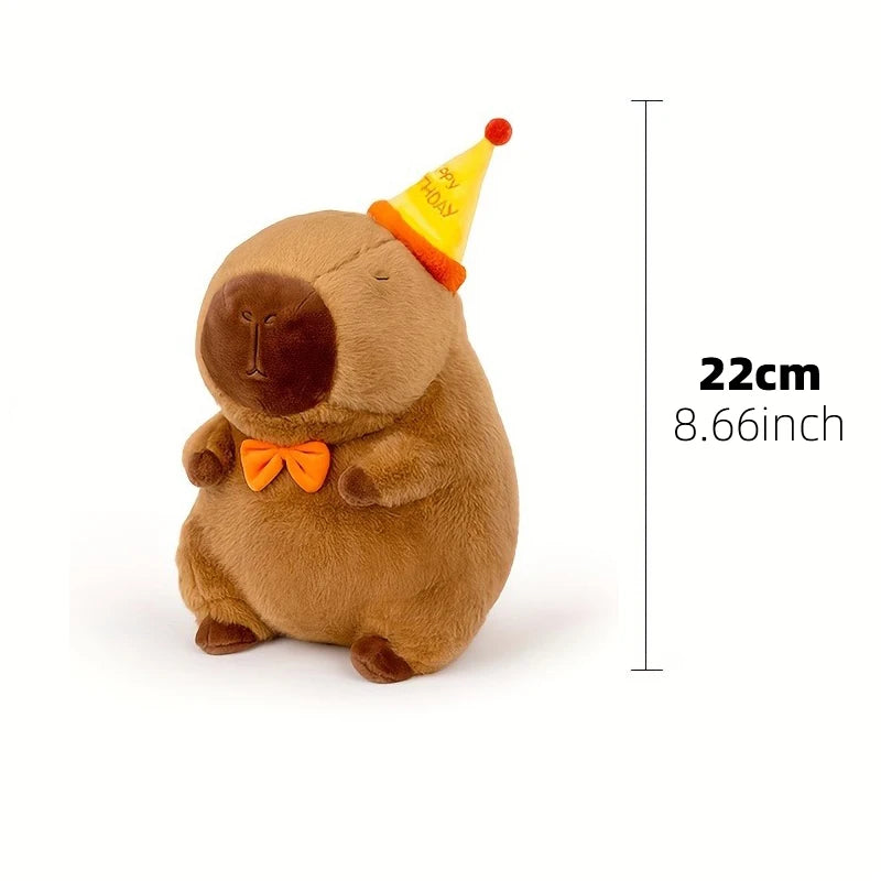 23cm capivara simulação de pelúcia capibara anime brinquedo fofo boneca bonito animais de pelúcia boneca macia presente de ação de graças de natal CaruStore