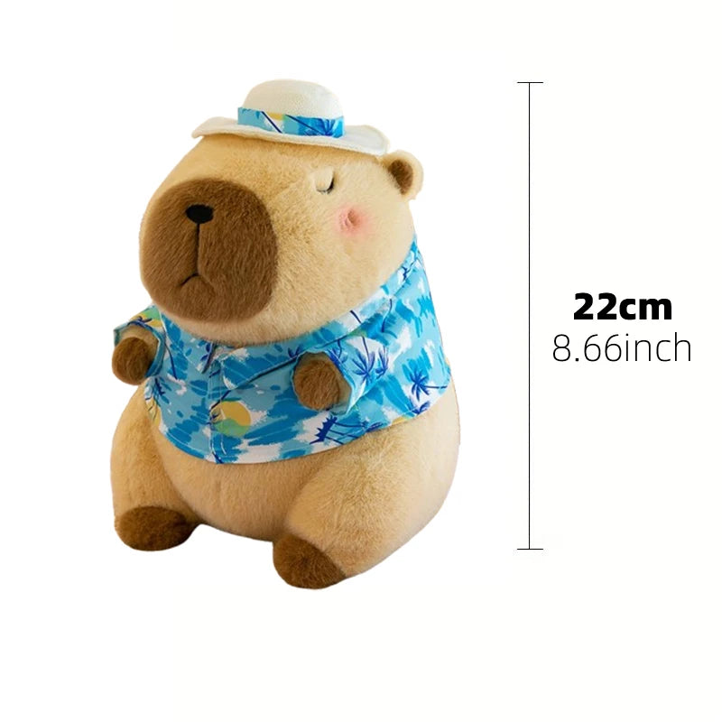 23cm capivara simulação de pelúcia capibara anime brinquedo fofo boneca bonito animais de pelúcia boneca macia presente de ação de graças de natal CaruStore