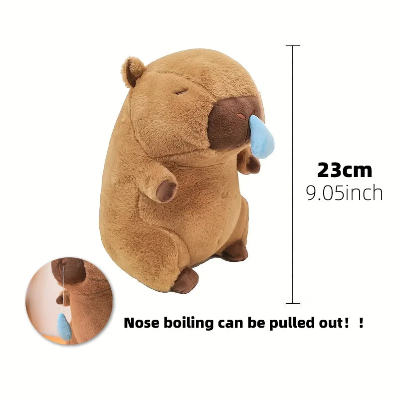 23cm capivara simulação de pelúcia capibara anime brinquedo fofo boneca bonito animais de pelúcia boneca macia presente de ação de graças de natal CaruStore