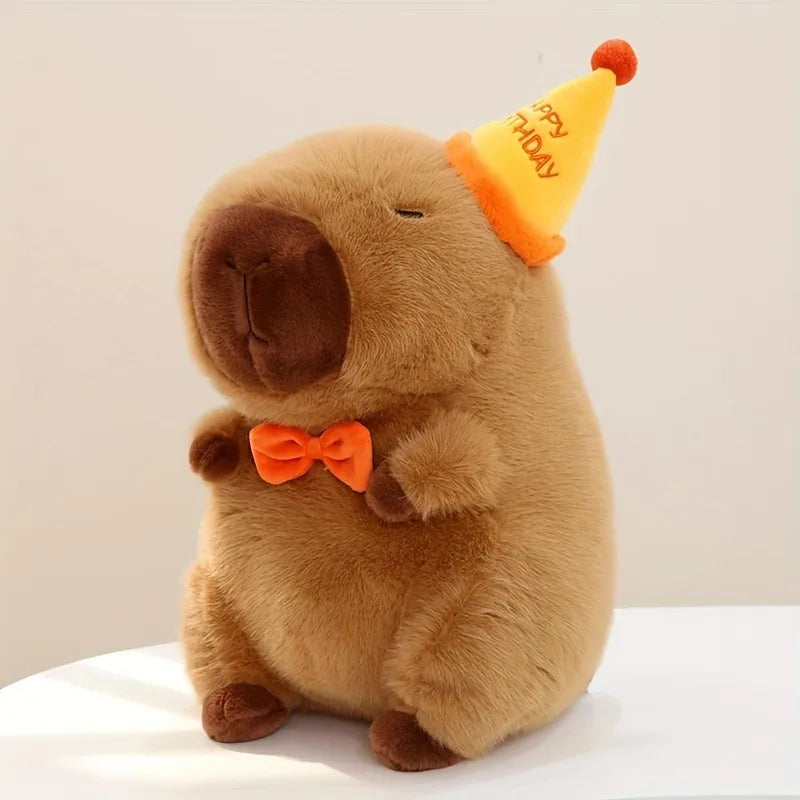 23cm capivara simulação de pelúcia capibara anime brinquedo fofo boneca bonito animais de pelúcia boneca macia presente de ação de graças de natal CaruStore