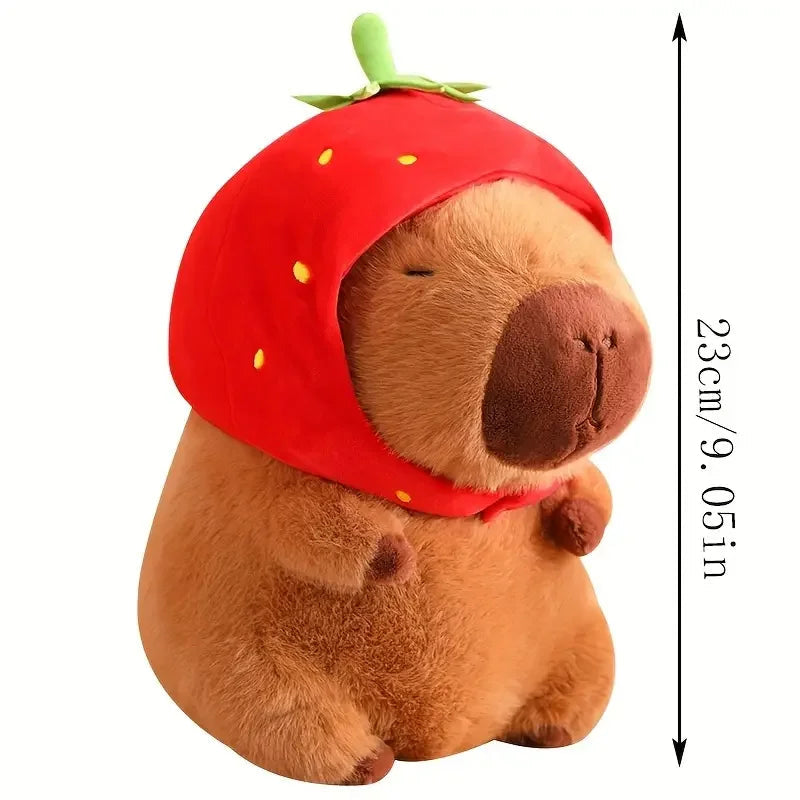 23cm capivara simulação de pelúcia capibara anime brinquedo fofo boneca bonito animais de pelúcia boneca macia presente de ação de graças de natal CaruStore