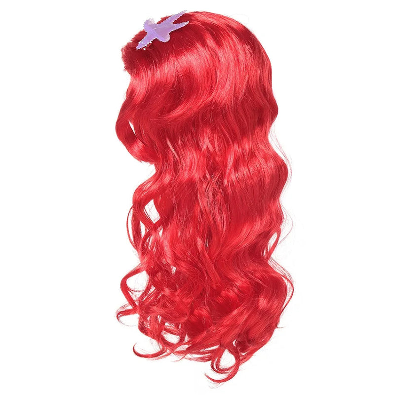 Disney Fancy Princess Dress Ariel Little Mermaid Clothing Girls Party Vestidos Carnival Children Cosplay Costume CaruStore