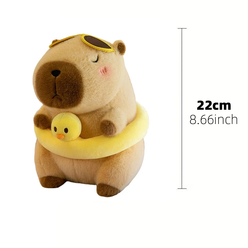 23cm capivara simulação de pelúcia capibara anime brinquedo fofo boneca bonito animais de pelúcia boneca macia presente de ação de graças de natal CaruStore