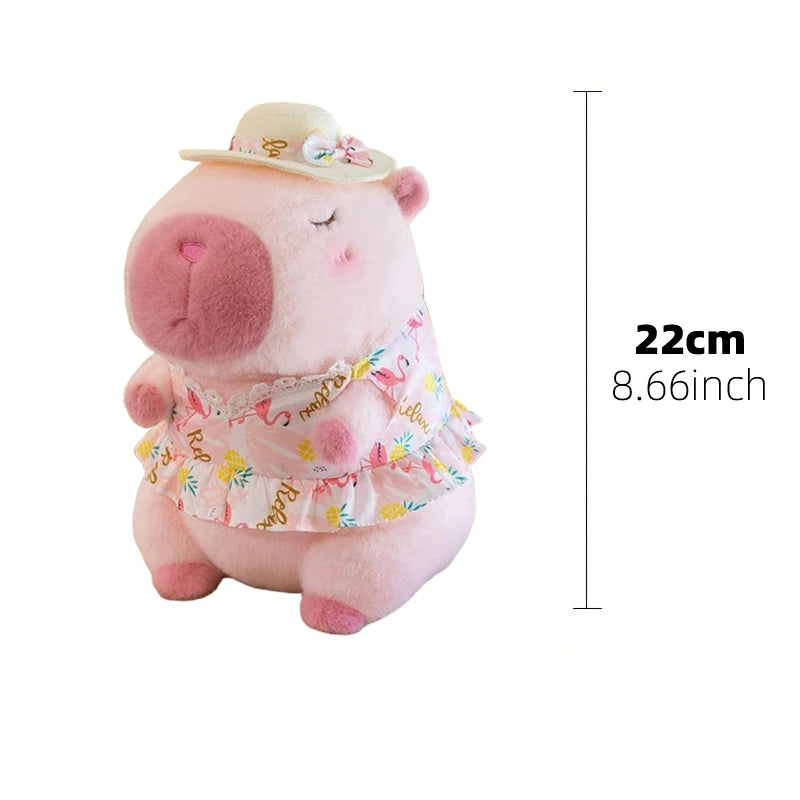23cm capivara simulação de pelúcia capibara anime brinquedo fofo boneca bonito animais de pelúcia boneca macia presente de ação de graças de natal CaruStore