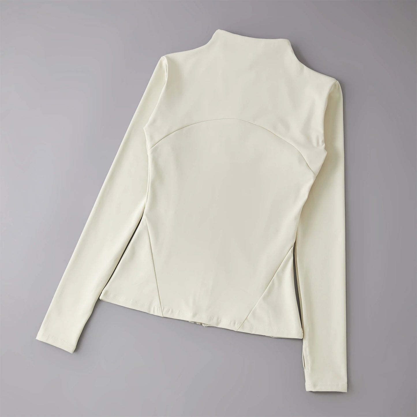 Roupas de yoga blusão roupas esportivas mulher correndo manga longa moletom jaquetas esportivas topo feminino treino topos activewear CaruStore