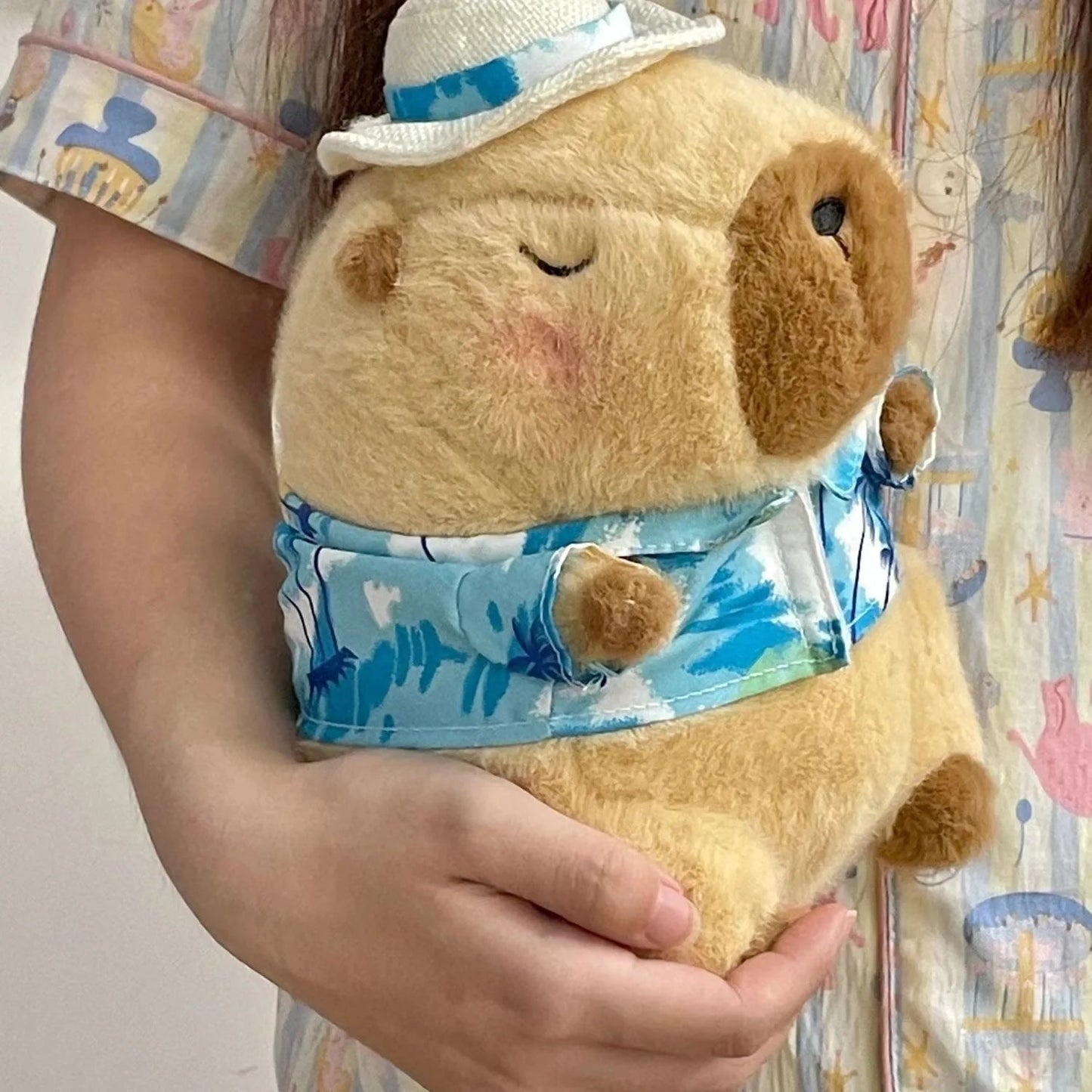 23cm capivara simulação de pelúcia capibara anime brinquedo fofo boneca bonito animais de pelúcia boneca macia presente de ação de graças de natal CaruStore