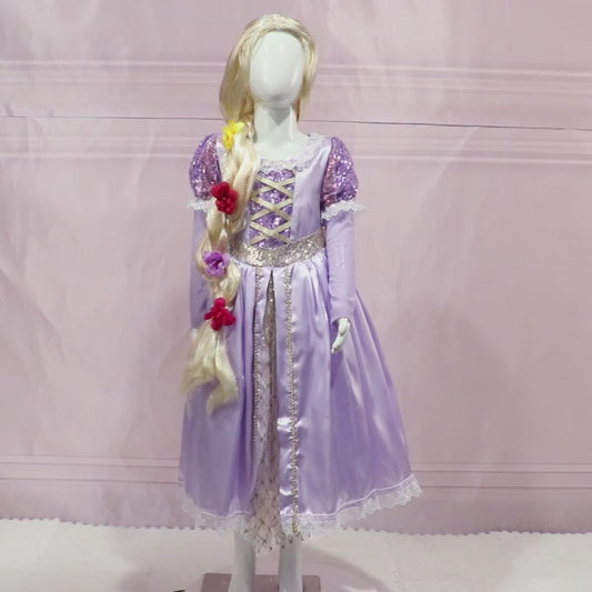 Fantasia Rapunzel Disney - 2 a 10 anos