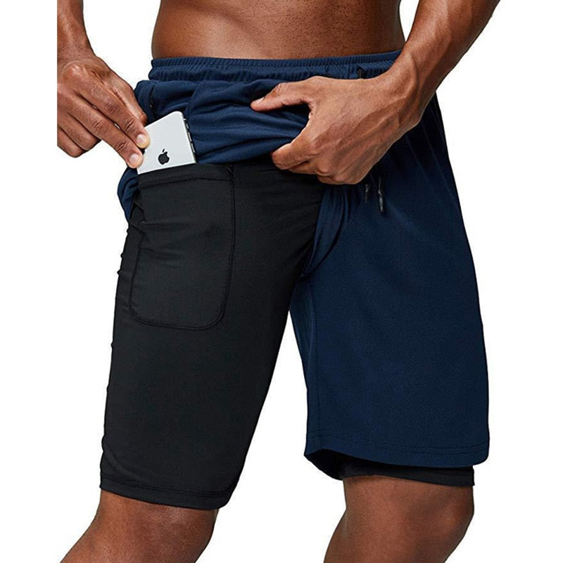 Shorts Masculino 2 em 1 para treino Caru Store