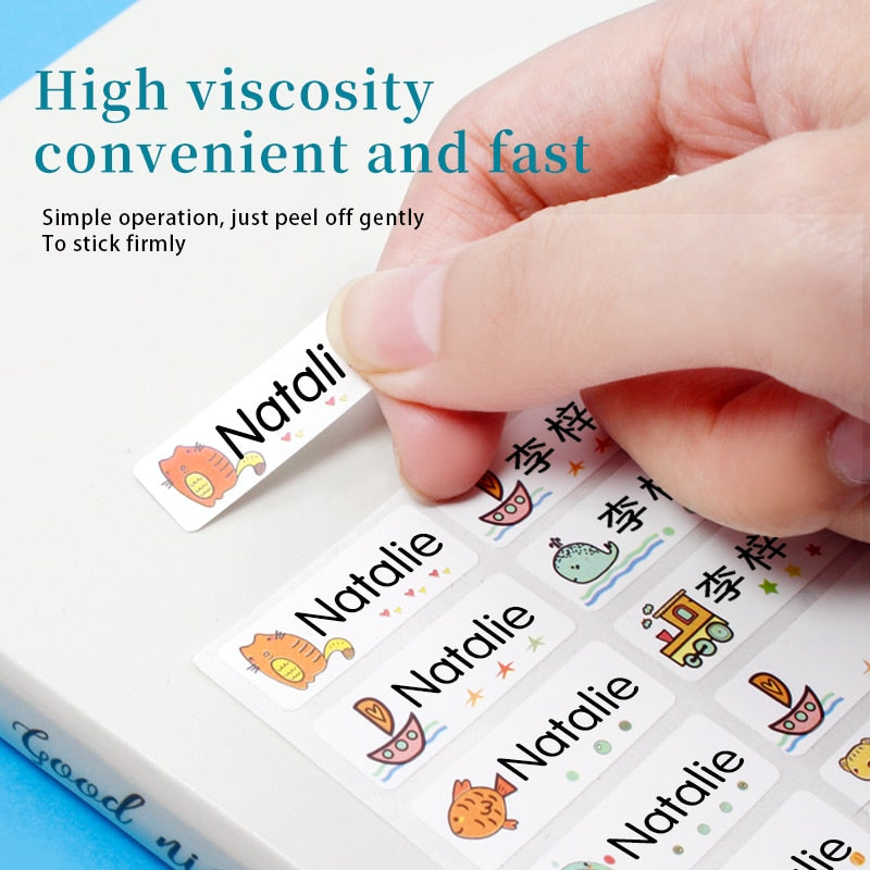 Adesivos Etiquetas à prova d'água para personalizar Caru Store