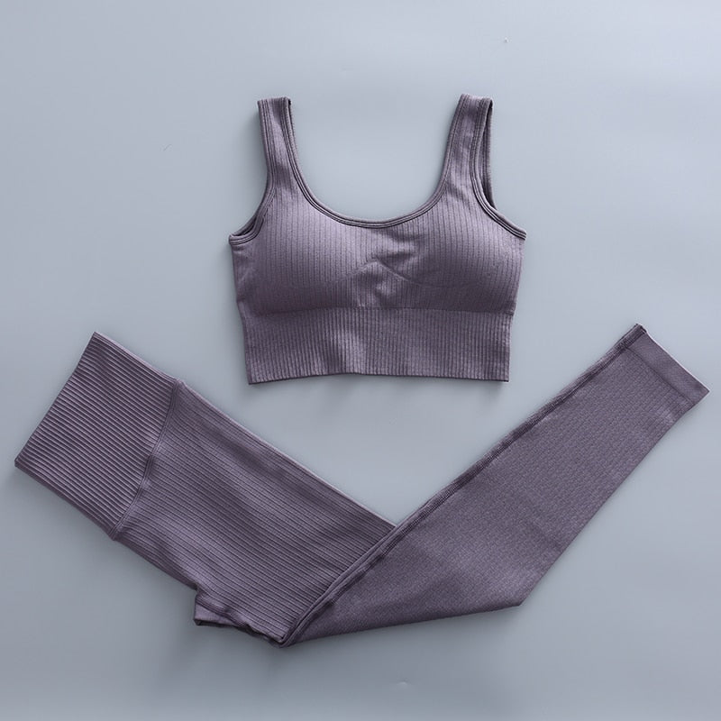 Conjunto de ginástica sem costura - Seamless Caru Store