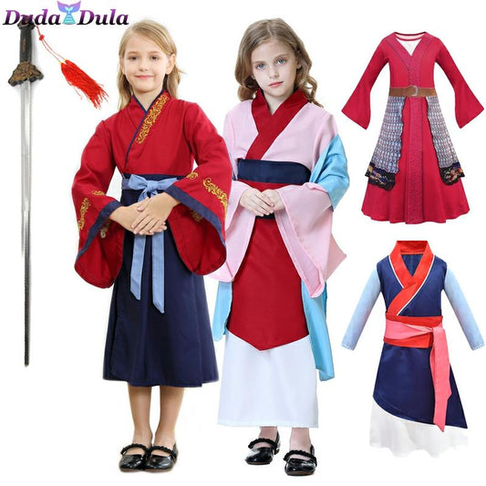 Mulan cosplay vestido para meninas Caru Store