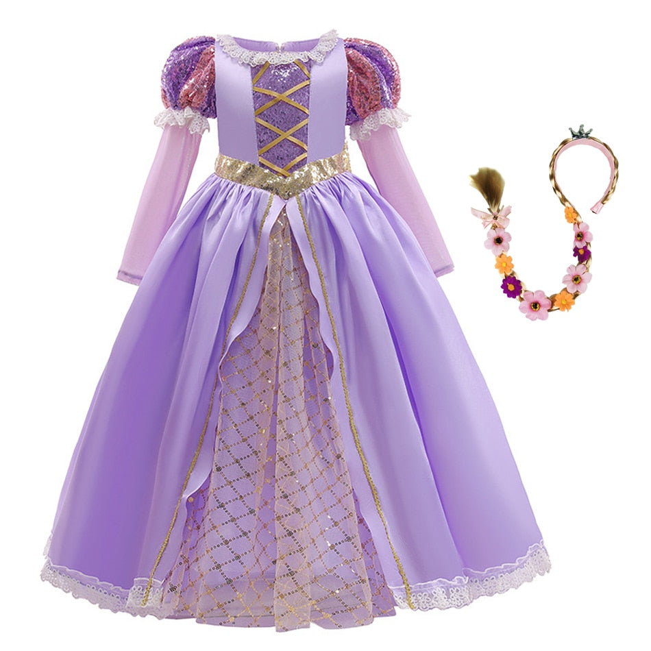 Fantasia Rapunzel Disney - 2 a 10 anos Caru Store