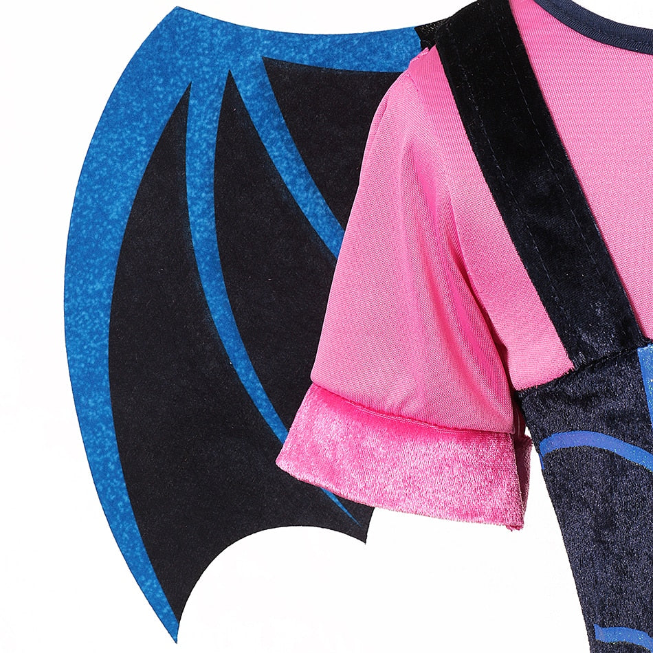 Fantasia Vampirina Disney Cosplay, Halloween, Carnaval, Aniversários Caru Store