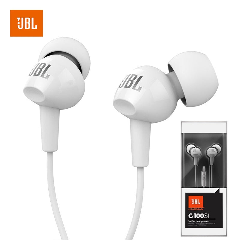 Fone de Ouvido Stereo JBL C100SI - com microfone Caru Store