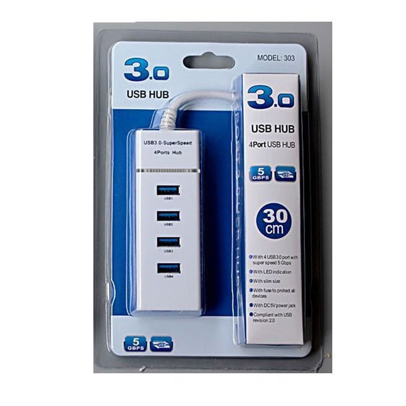 Docking Station Adaptador 4-Ports Hab Splitter 3.0 Caru Store