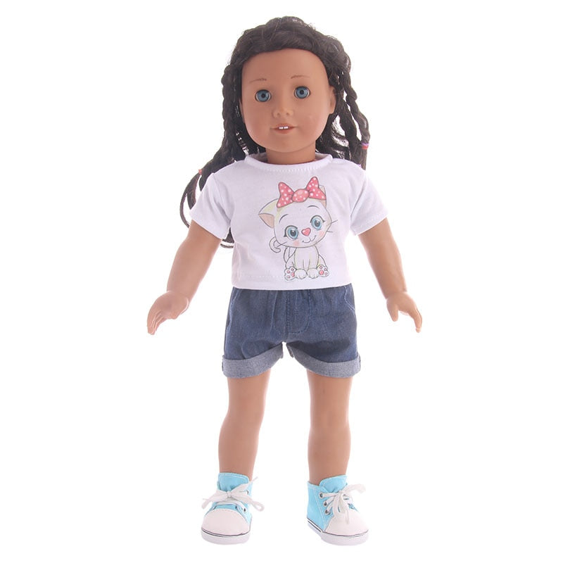 Kit com 16 peças para American Girl (para bonecas de 43cm) Caru Store