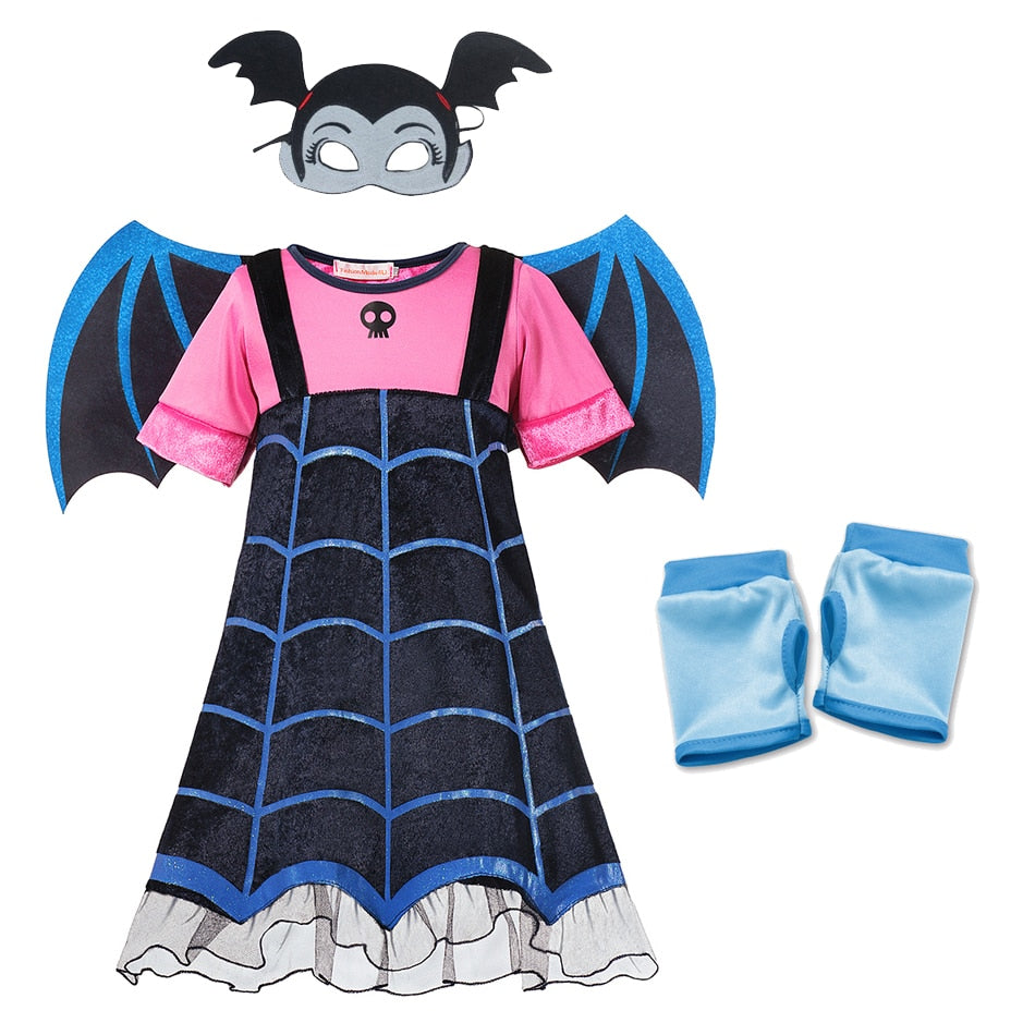 Fantasia Vampirina Disney Cosplay, Halloween, Carnaval, Aniversários Caru Store
