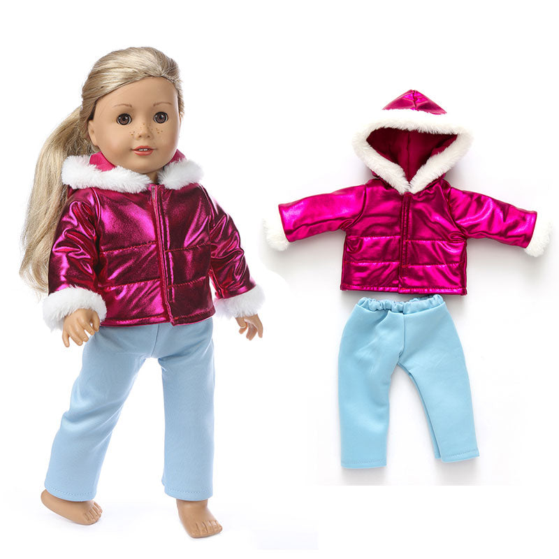 Roupas de inverno para boneca de 43cm tipo American Girl Caru Store