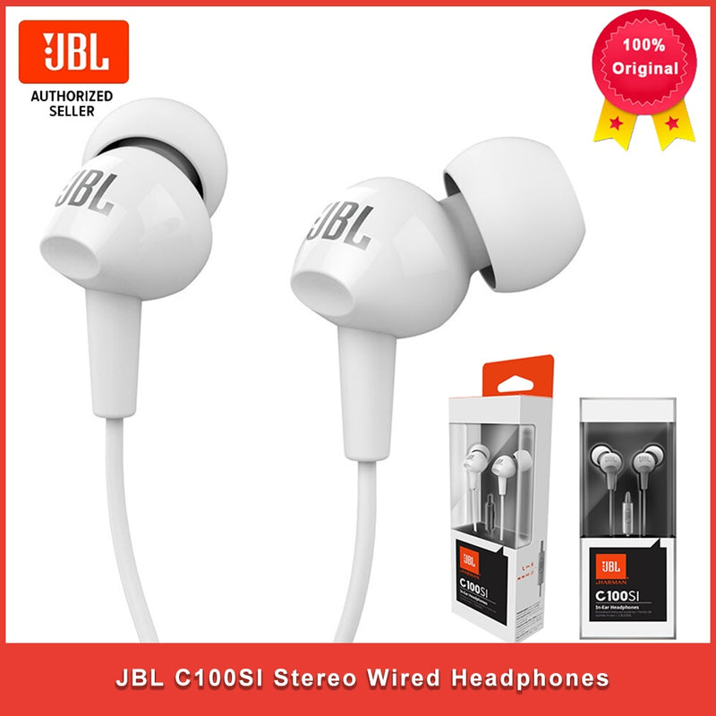 Fone de Ouvido Stereo JBL C100SI - com microfone Caru Store