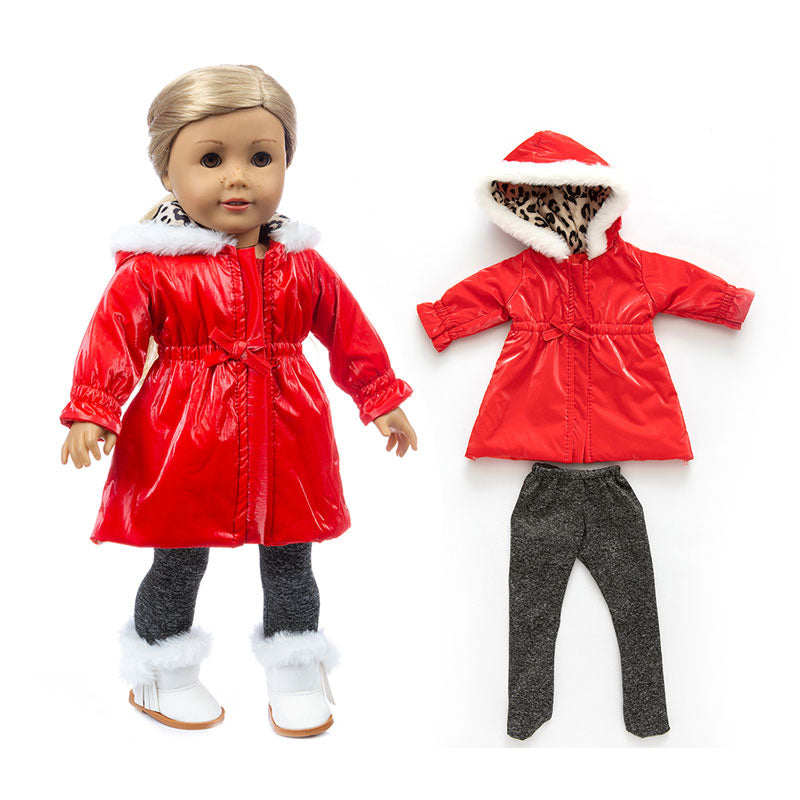 Roupas de inverno para boneca de 43cm tipo American Girl Caru Store