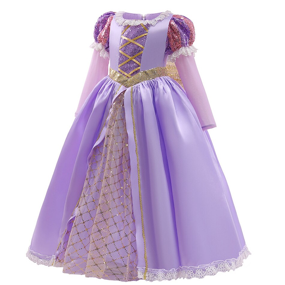 Fantasia Rapunzel Disney - 2 a 10 anos Caru Store