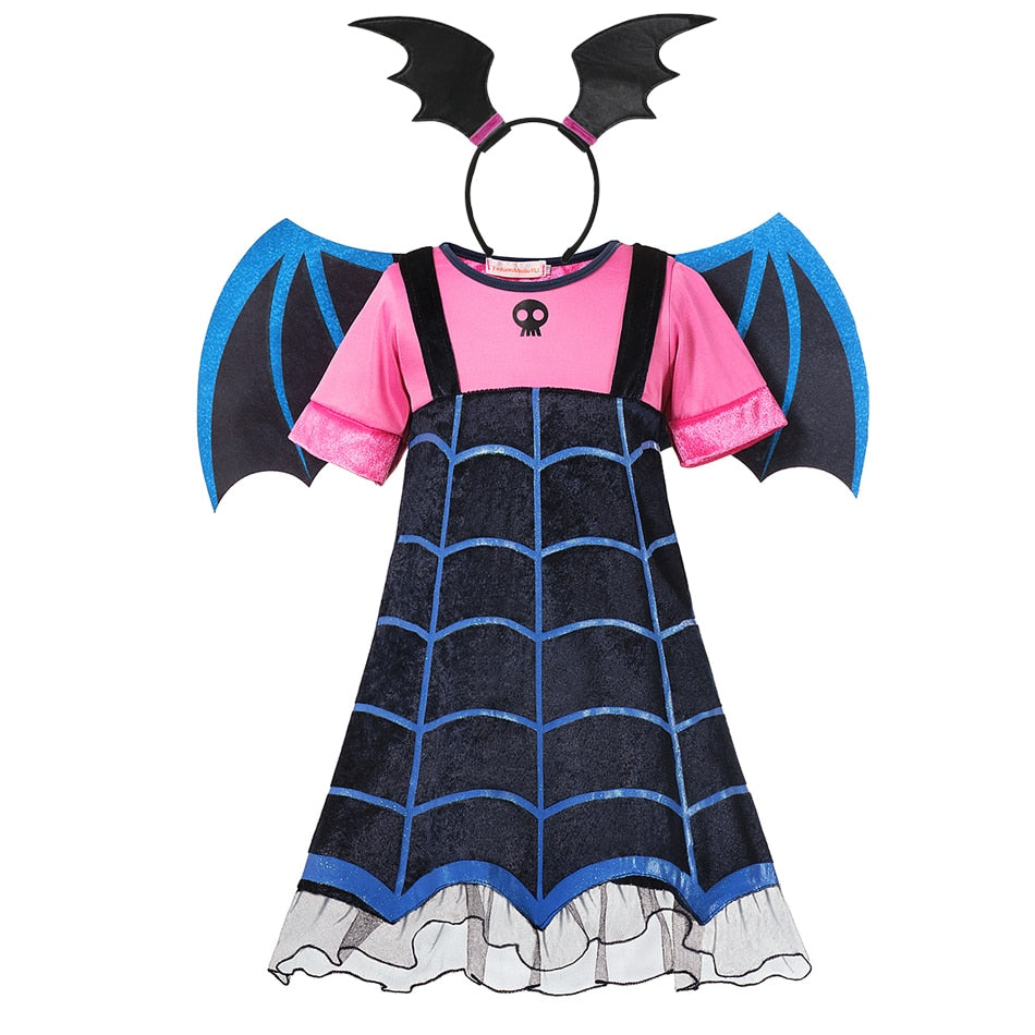 Fantasia Vampirina Disney Cosplay, Halloween, Carnaval, Aniversários Caru Store