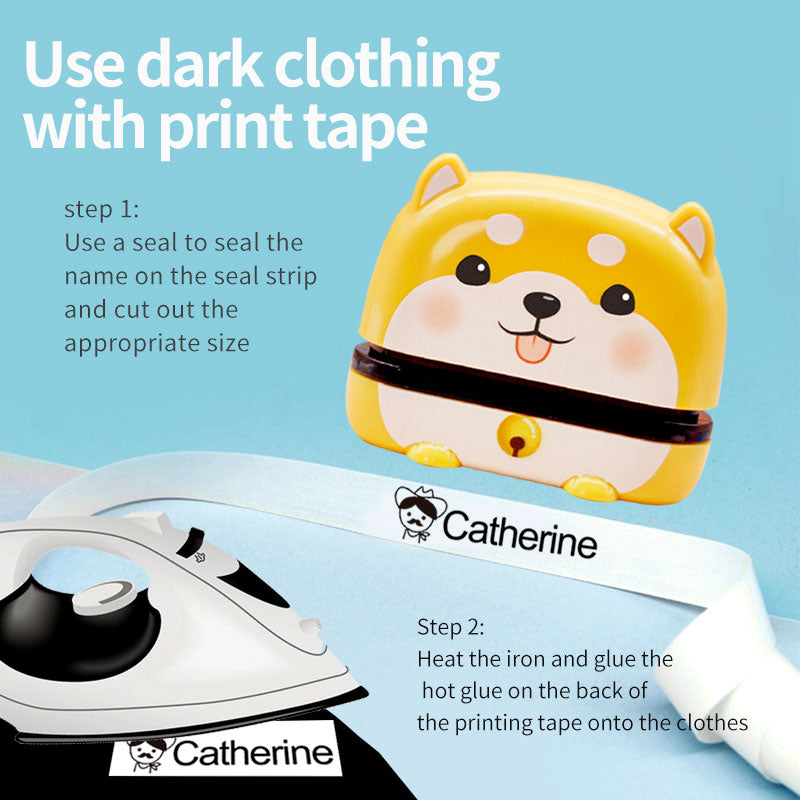 Carimbo Infantil para Tecido, à prova d'água - bichinhos Caru Store