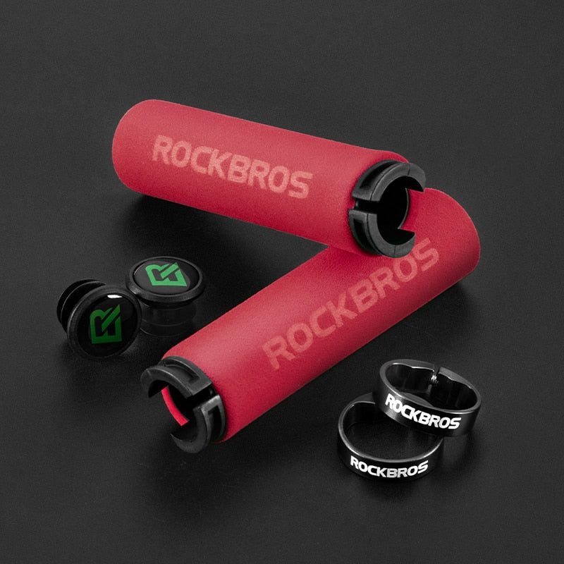 ROCKBROS-Empunhadura para guidão de bicicleta, Caru Store