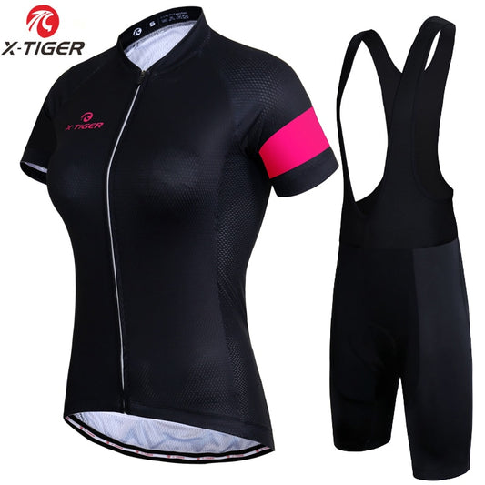 X-Tiger conjunto de camisa de ciclismo feminino verão anti-uv Caru Store