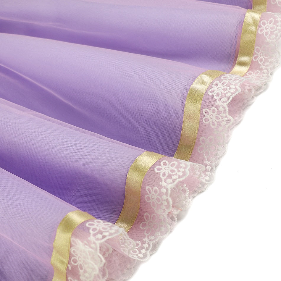 Fantasia Vestido da Rapunzel - 2 a 10 anos Caru Store