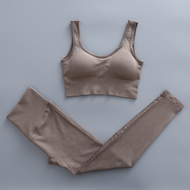 Conjunto de ginástica sem costura - Seamless Caru Store