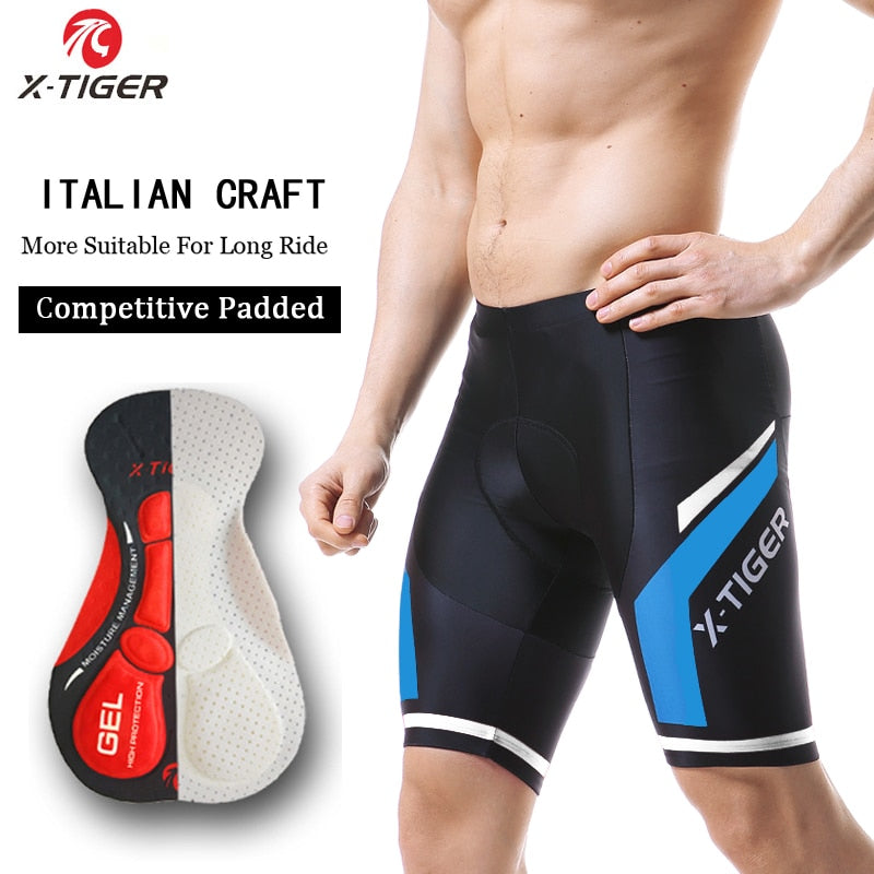 Bermuda Masculina para Ciclismo - com gel -  X-Tiger Caru Store