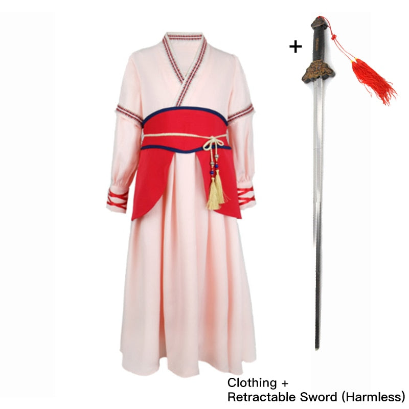 Mulan cosplay vestido para meninas Caru Store