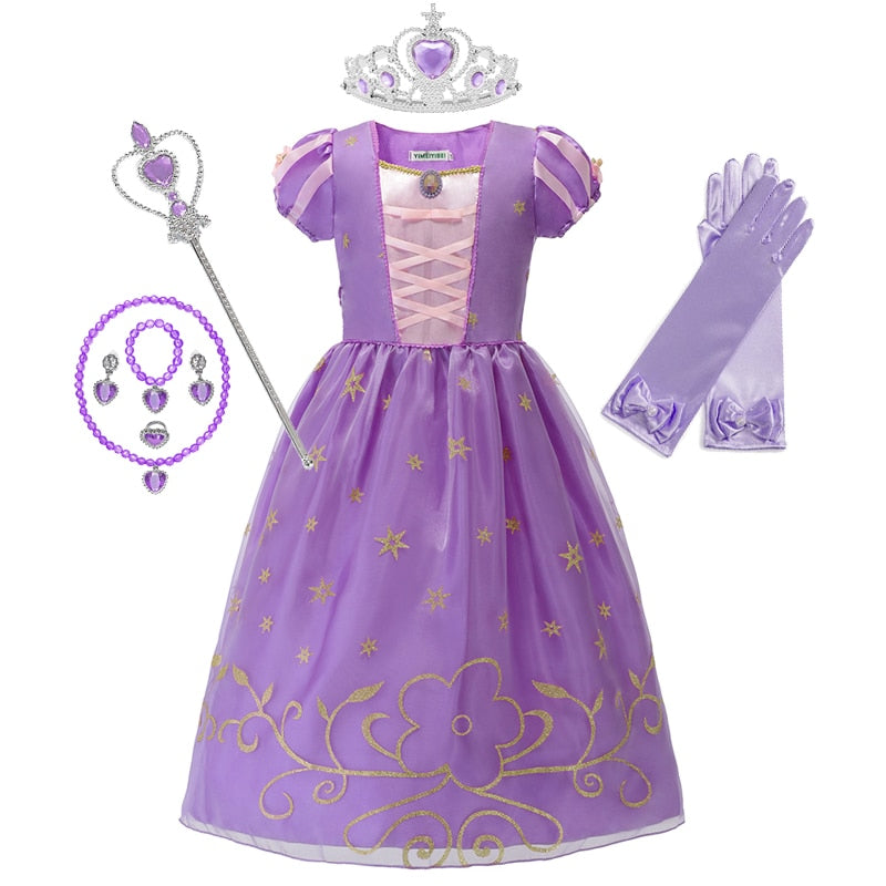 Fantasia Princesas Disney - 2 a 8 anos Caru Store