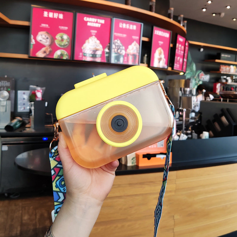 Garrafa de Àgua transparente - 400ml Câmera - BPA Free Caru Store