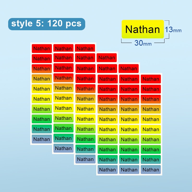 Adesivos Etiquetas à prova d'água para personalizar Caru Store