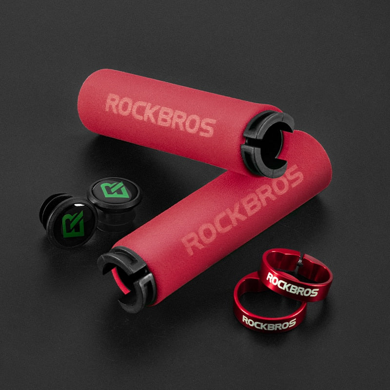 ROCKBROS-Empunhadura para guidão de bicicleta, Caru Store