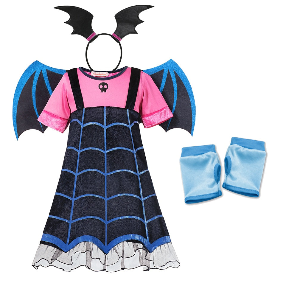 Fantasia Vampirina Disney Cosplay, Halloween, Carnaval, Aniversários Caru Store