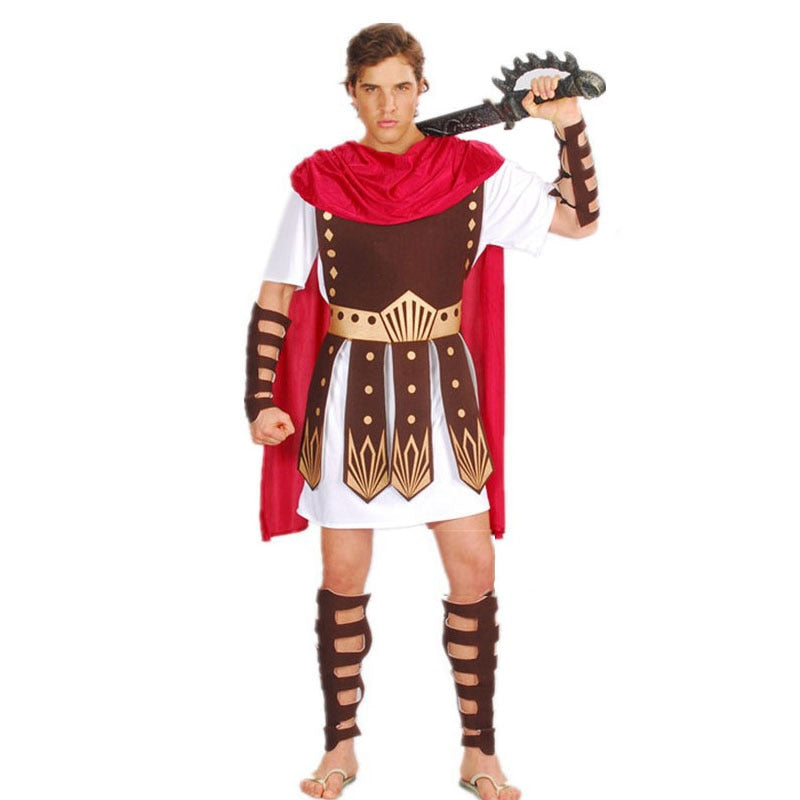 Fantasia de adulto Guerreiro Romano Gladiador - feminino e masculino Caru Store