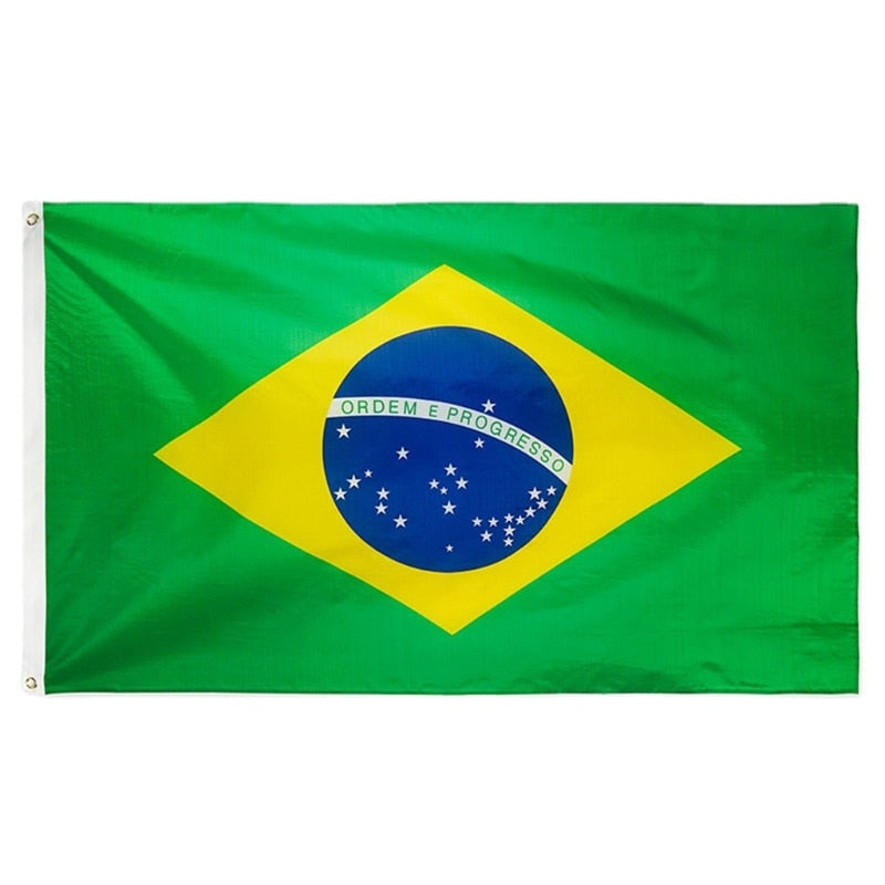 Bandeira do Brasil Copa - 2 tamanhos 60x90 ou 90x150 Caru Store