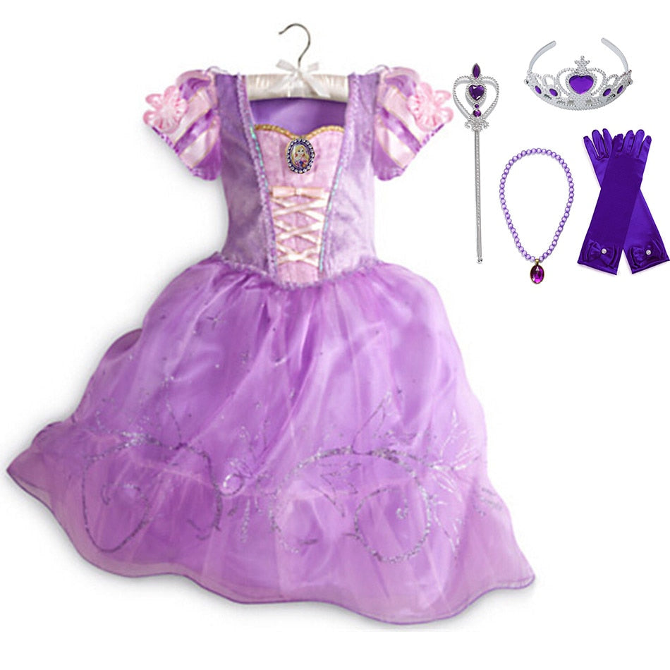 Fantasia Princesas Disney - 2 a 8 anos Caru Store