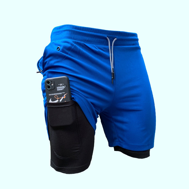 Shorts Masculino 2 em 1 para treino Caru Store