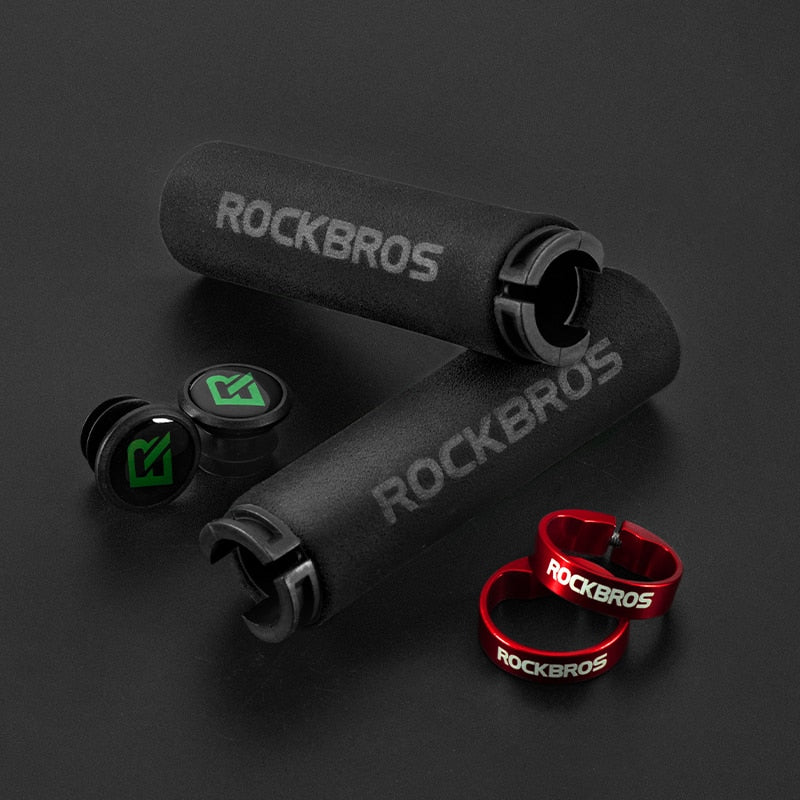 ROCKBROS-Empunhadura para guidão de bicicleta, Caru Store