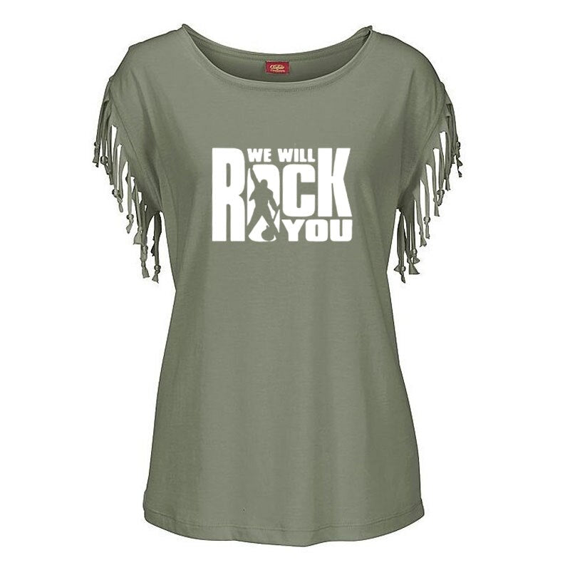 Camisa Rock feminina Caru Store