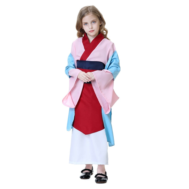Mulan cosplay vestido para meninas Caru Store